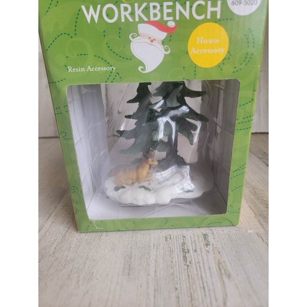 Santa's Workbench deer fawn baby village accessory xmas‎